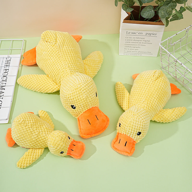 Little Yellow Duck, Durable Chew and Teething Sound Toy for Small to