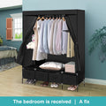 Levede Portable Wardrobe 4 Drawers Storage Cabinet Organiser With
